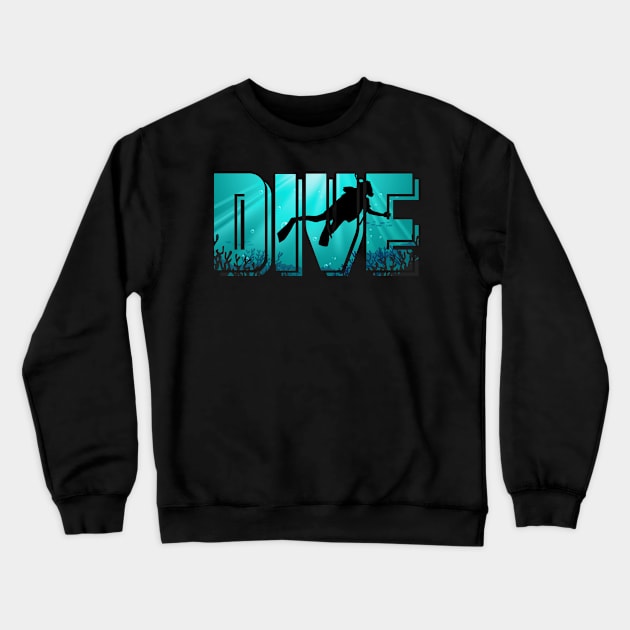 Scuba Diving Dive Crewneck Sweatshirt by shirtsyoulike